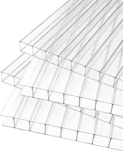 Jawoll Hohlkammerplatte für Gewächshaus Gartenhaus Treibhaus Nr. 7/605 x 240 mm