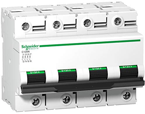 Schneider Electric - Disjoncteur C120N 4P 80 A, courbe C, 10 kA - A9N18373