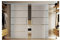 Glasschiebetüren Komplettset 2x775x2050 mm in ESG-Milchglas mit waagerechten Streifen (S) Levidor-System komplett. Laufschiene in ca. 4000 mm und Stangengriffen, Schiebetür aus Glas für Innenbereich