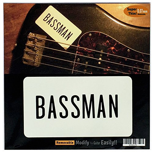 Inlaystickers für Gitarren & Bass - Paul McCartney Bassman from The Beatles' Let It Be Film - Schwarz, B-177BM