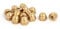Sourcingmap 15pcs M8 Female Thread Nut DIN1587 Dome Cap Head Hex Brass Tone