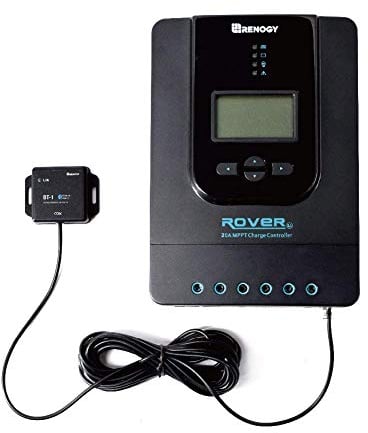 Renogy 20A 12/24 V MPPT Bluetooth Solarmodul Solarpanel Solar-Laderegler mit LCD-Bildschirm