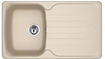 Franke – fregadero de una bañera con escurridor azg 611 – 86 acabado Avena de 86 x 50 cm