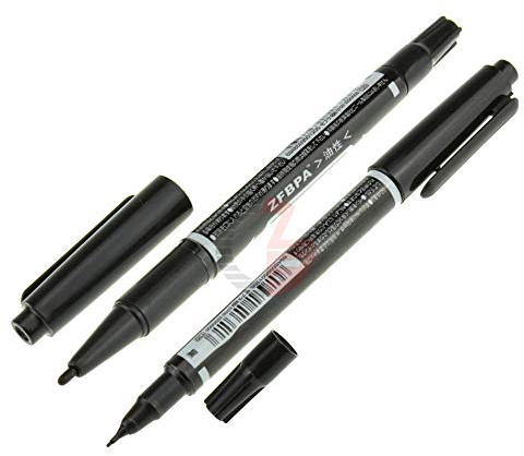 KNACRO 5 x Anti-Ätz-Leiterplatten-Tintenmarker, Doppelstift für DIY-PCB-Reparatur, das gedruckte Schaltdiagramm