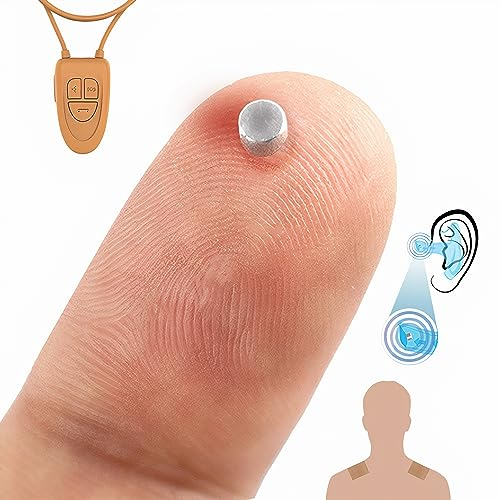 PingaOculto Spion Kopfhörer für Prüfung Mini Nano Unsichtbare Kopfhörer für Handy mit Mikrofon und Haftstreifen - UnsichtbarOhrhörer Kabellos Headset Spicker Ear (Spion Kopfhörer Nano V4)