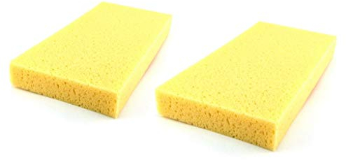 Zwei Ersatz-Hydroschwämme Ersatzbelag Hydroschwamm 28x14x3 cm Hydro-Schwammbelag ungerastert Reibebrett Schwammbrett Ersatzschwamm