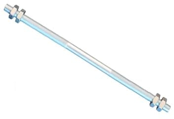 FKAnhängerteile 1 Stück Gewindestange M10 Rechts - Links Gewinde 500 mm + 4 Muttern