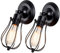 GLADFRESIT Vintage Wall Light, Industrial Lighting Adjustable Socket Rustic Sconces Wire Metal Cage Wall Lamp Indoor Home Retro Lights Fixture (Single Lamp-Base Painted) (Black, 2 Packs)