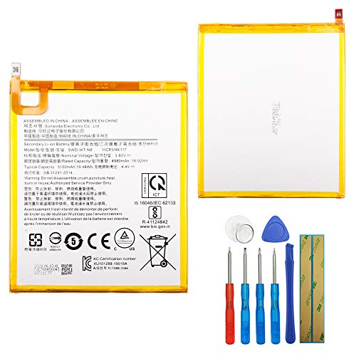 E-yiiviil Ersatzakku SWD-WT-N8 Compatible with Samsung Galaxy Tab A 8.0 T295 T290 with Tools