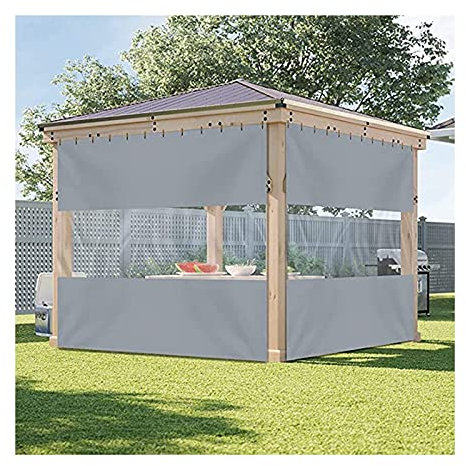 AWSAD Tende da Esterno in Vinile Tenda Impermeabile Trasparente Telo Trasparente PVC con Occhiello Pieghevole per al di Fuori Giardino Pergola Box Auto Padiglione Portico