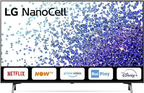 LG NanoCell 43NANO796PC Smart TV 4K Ultra HD 43, con Wi-Fi, Processore Quad Core, Nano Color, FILMMAKER MODE, Game Optimizer, AI ThinQ con Google Assistant e Alexa Integrati, Telecomando Puntatore