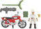 Indiana Jones Worlds of Adventure Helena Shaw Action Figure with Motorcycle Toy, 2.5-inch, Action Figures for Kids Ages 4 and Up