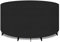 PATIO PLUS großer runder Gartentisch Möbel Abdeckung 420D Outdoor Patio Rundschreiben für Stuhl Set Wasserdicht Heavy Duty Garten Abdeckungen 300x90cm,Schwarz