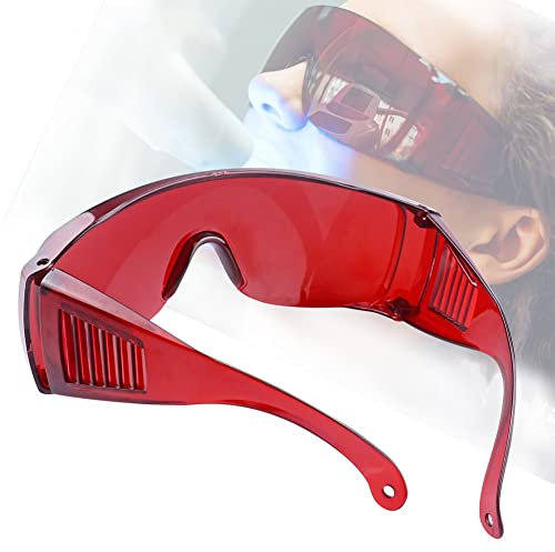 Baokuan 1pcs Lunes De Protection des Yeux Dentaires Dents Dentaire Blanchiment Léger UV pour Les Lunettes De Dentiste Verres De Lunettes Rouges Oeil De Protection
