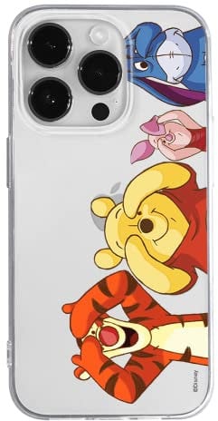 ERT GROUP mobile phone case for Apple Iphone 14 PRO MAX original and officially Licensed Disney pattern Winnie the Pooh and friends 036 adapted to the shape of the mobile phone, partially transparent