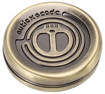 Fidget Slider EDC Coin Toy Fidget Clicker Haptic Coin Office Fidget Desk Toy Magnetic Metal Fidget Toys Stress Relief Toy