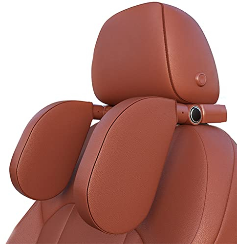 KopfstüTze Auto Kinder, 180 Grad Verstellbares Atmungsaktiv Leder Nackenkissen Kinder, NackenstüTze Auto KopfstüTze, KopfstüTze Auto Kinder und Erwachsene Gut Zum Schlafen Auf Langen Reise