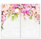 SMTDeco Herdabdeckplatte Ceranfeld Abdeckplatte Herdabdeckung Herdplatten Abdeckungen Induktionskochfeld 2 x 30x52 cm Zweiteilig Blumen Weiß