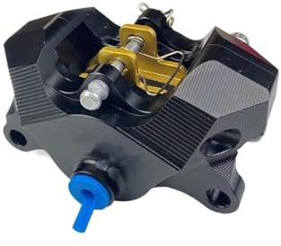 SSIMOO Universal RPM Motorrad 84 mm hinterer CNC-Bremssattel, kompatibel mit Aprilia YZF-R1 06–14 GSXR1000 07–14 ZX-10R 08–10 (Color : Black)
