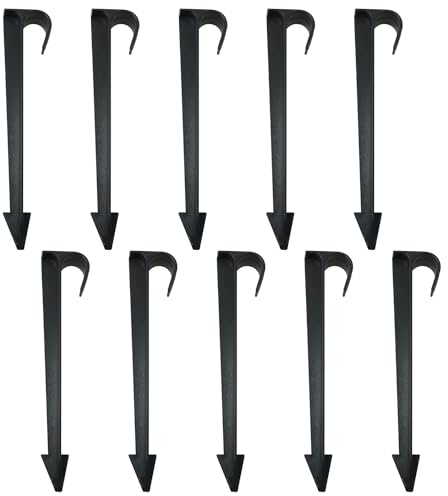 JJHXSM 10 Stück Garten-Tropfschlauch, fester Anker, Tropfbewässerungsschlauch, Stange, Zubehör für Roboter, Rasenmäher, Garten, Terrasse, Rasen, Gemüsegarten