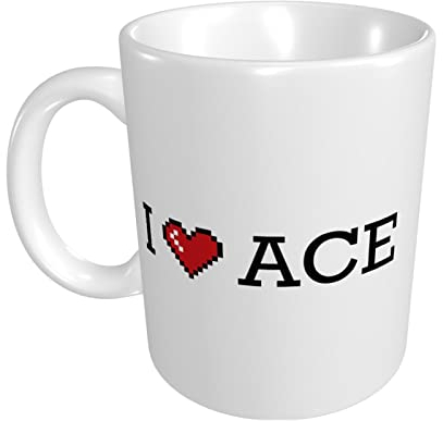 Tassen Kaffeetassen I Love Ace Mug Gag Geschenke für Frauen Niedliche Kaffeetassen