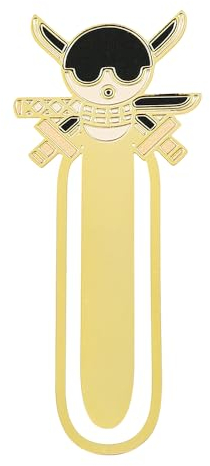 WDLYAN Anime One Piece Stainless Steel Bookmark For Men Women Students Teachers Study Reading Book Tools Gifts Surprise for Anime Fans (Style-3)