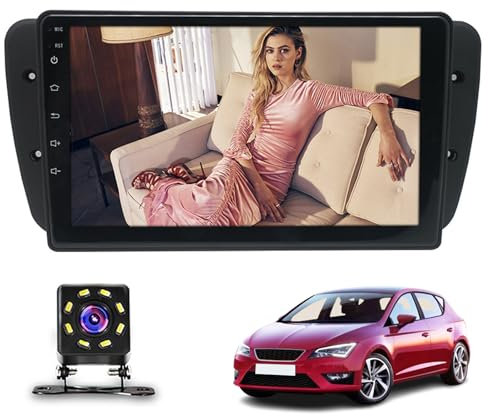 ASHOIH Radio Android Car Stereo for Seat Ibiza (2009-2013),10.1 Inch Touch Screen Auto Navigation System With GPS WiFi Bluetooth FM Mirror Link + Backup Camera(Size:Octa Core 4+64 G)