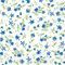 IHR 20 Servietten Blumen, Garten & Natur Blaue Blümchen mit Blätter als Tischdeko. Papierservietten mit Motiv. Auch für Decoupage und Serviettentechnik 33x33cm