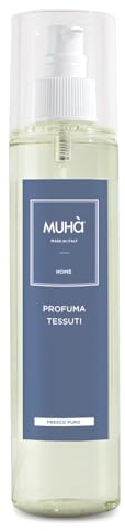 MUHA' | Profuma Tessuti Spray, Fragranza Fresco Puro, Formato 250 ml