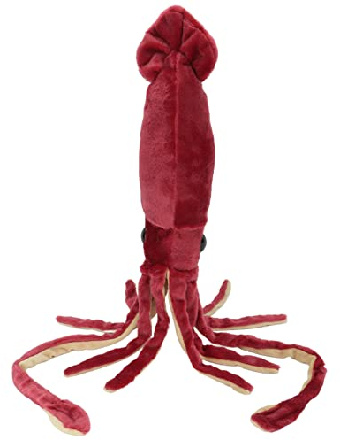 Tintenfisch-Puppe, Niedlich, groß, Meerestier, Stofftier, Weicher Plüsch, Oktopus-Puppe, Rot