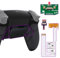 eXtremeRate Rise V3 Remap Kit per ps5 Controller BDM-030/040/050,Back Button Levette Posteriore per ps5 Joystick,Tasti Aggiuntivi&Cover Grip Gommato per Joypad,Senza Controller,Nero