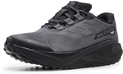 Salomon Women's Aero Blaze Grvl Sneaker, Black/Asphalt/Black, 7.5