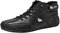 Generico Stivali Alti Stivali Cowboy Uomo Stivali Uomo Scarpe da Uomo High Top Hook Loop Scarpe Sportive Scarpe Casual Stivaletti da Uomo Taglie Forti Stivali in Gomma Uomo Scarpe (Black, 45)