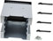 Mikikit Internes Festplattengehäuse 4-Bay 3 5 Zoll Festplatten-Rack-montagehalterung Für Den Computerbau