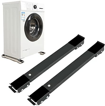 Base ajustable para lavadora resistente con 24 ruedas, carga máxima de 660 libras