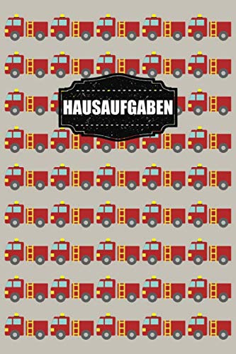 Hausaufgaben: Hausaufgabenheft Mit Platz Für Aufgaben, Stundenplan, Notizen Und Schulnoten Schülerplaner Feuerwehrauto Cover