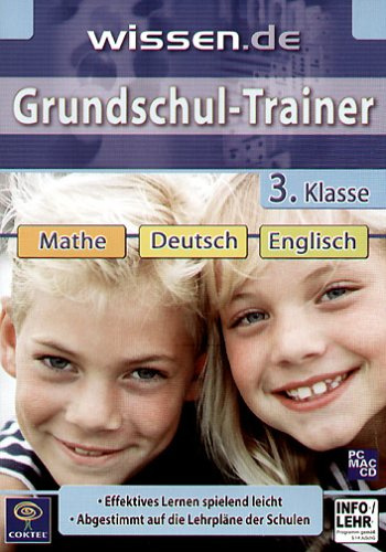 wissen.de Grundschul-Trainer, 3. Klasse, 1 CD-ROM Mathe, Deutsch, Englisch. Effektives Lernen spielend leicht. Abgestimmt auf die Lehrpläne der Schulen. Für Windows 95/98/NE/2000/XP und MacOs 8.0/9.0