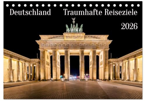 Deutschland - Traumhafte Reiseziele (Tischkalender 2026 DIN A5 quer), CALVENDO Monatskalender: Viele wunderschöne Reiseziele von Deutschland perfekt fotografiert. (CALVENDO Orte)