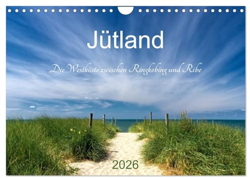 Jütland. Die Westküste zwischen Ringkøbing und Ribe (Wandkalender 2026 DIN A4 quer), CALVENDO Monatskalender: Idyllische Dörfer, zauberhafte ... der Westküste Jütlands, (CALVENDO Orte)