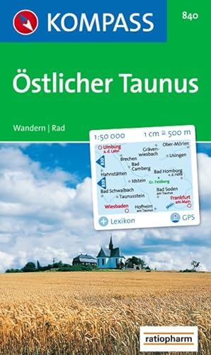 Östlicher Taunus (Maßstab 1:50.000). GPS-genau