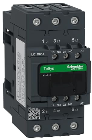 Schneider Electric TeSys Deca contactor,3P(3NO),AC-3/AC-3e,=440V 65A,115V AC 50/60Hz coil,LC1D65AFE7