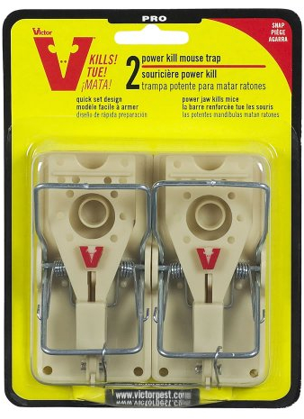 Victor Extra Schlagkräftige Mausefalle (2er-Pack) - Hygienische, Wiederverwendbare Schlagfalle mit Großem Auslöser & Kräftigem Schlagbügel - Mod. M142E
