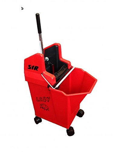 SYR Ladybug Kentucky Mop Bucket & Wringer Combo 15ltr capacity (Red)