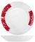 Royal Norfolk Coupe Servizio Piatti Tavola 12 Pezzi, Porcellana, Bianco