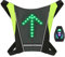 Lixada Gilet de Cyclisme USB Rechargeable Réfléchissant Sac à Dos avec LED Clignotant Télécommande en Plein Air Sport Sac de Sécurité Gear pour Cyclisme Courir Marche Jogging, Gris