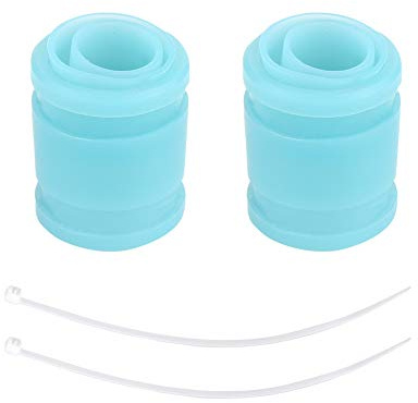 Accoppiatore di Scarico per Auto RC, 2 Pezzi Manicotto in Silicone Morbido Tubi di Scarico in Gomma per Tubo Accoppiatore per RC Auto Modello 1/10(blu chiaro)