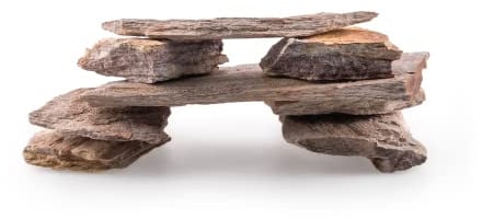 TM Aquatix Aquarium Steine Naturstein 2 kg – Rainbow Stone Mehrfarbig Natur Deko für Aquarium, Aquascaping Steine Set 30 cm, Felsen für Höhlen & Verstecke, pH-neutral