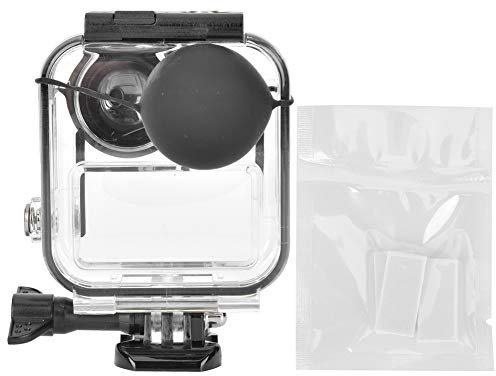 Cuifati 20 m Tiefe Wasserdichtes Berühren Verstellbares Gehäuse Schutzhülle Tauchzubehör für Panorama Action Kamera Antioxidations-Anti-Kratz-PC + Edelstahl 316 +