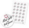itenga 24x Sticker Aufkleber Alles Gute und bleib gesund Grüsse rund 4cm auf DIN A4 Bogen