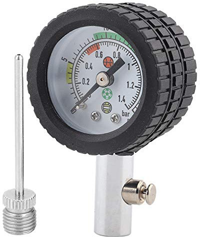 Air Pressure Gauge,Stainless Steel Air Pressure Regulator Barometer Tool for Football Volleyball Basketball